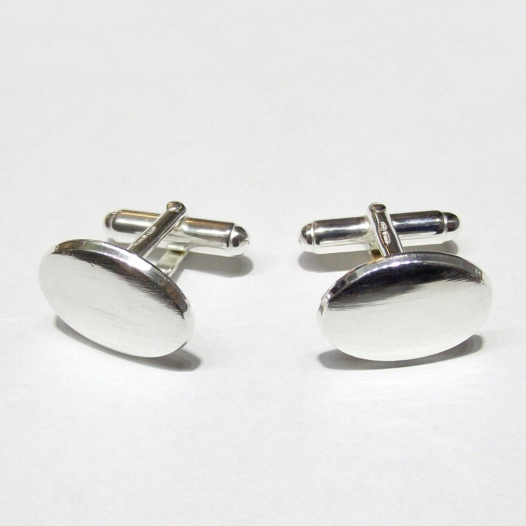 Spinki do mankietów Capodagli owalne srebro 925 GE-ARG-0001 - Capodagli 1937