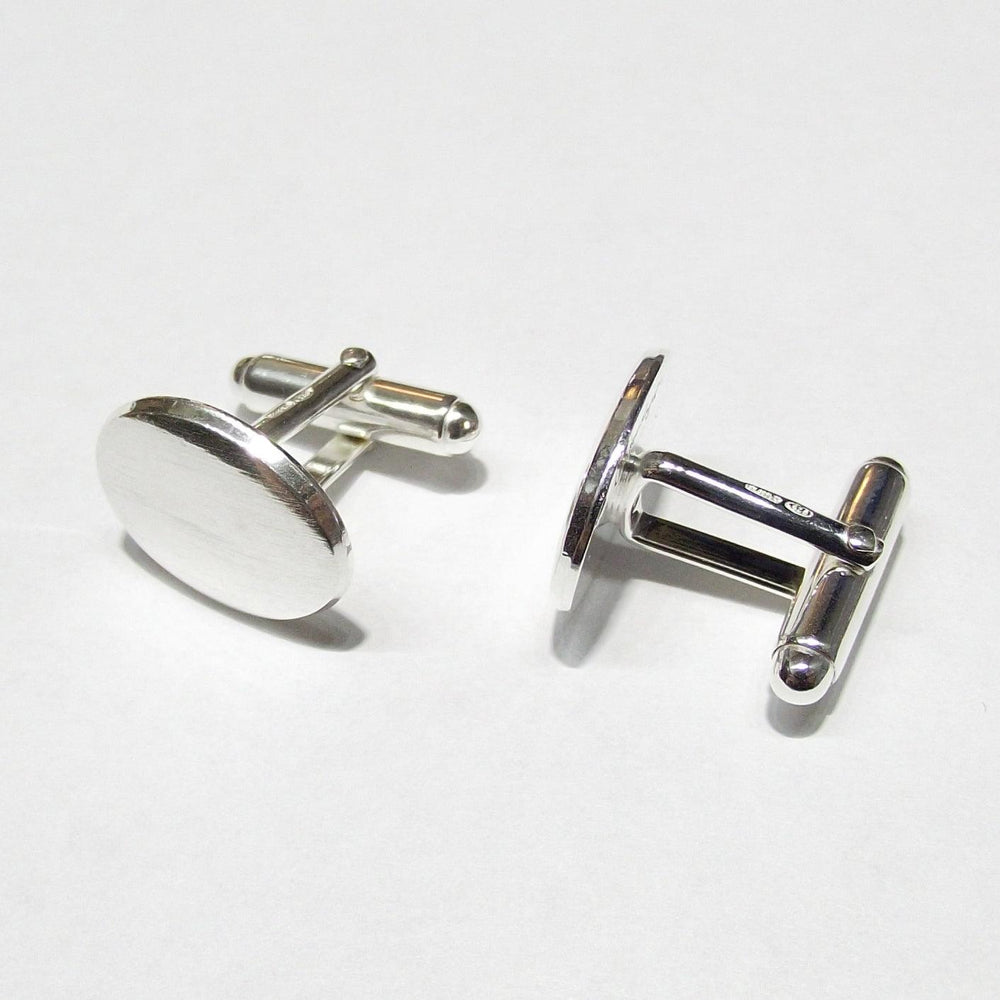 Spinki do mankietów Capodagli owalne srebro 925 GE-ARG-0001 - Capodagli 1937