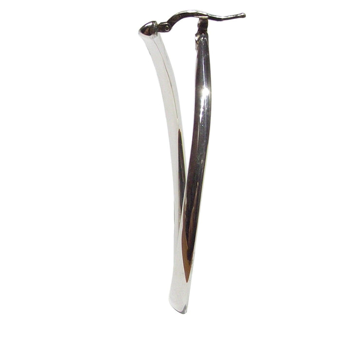 Capodagli Goccia Grande boucles d'oreilles créoles argent 925 CPD-ORE-ARG-0001-BL - Capodagli 1937