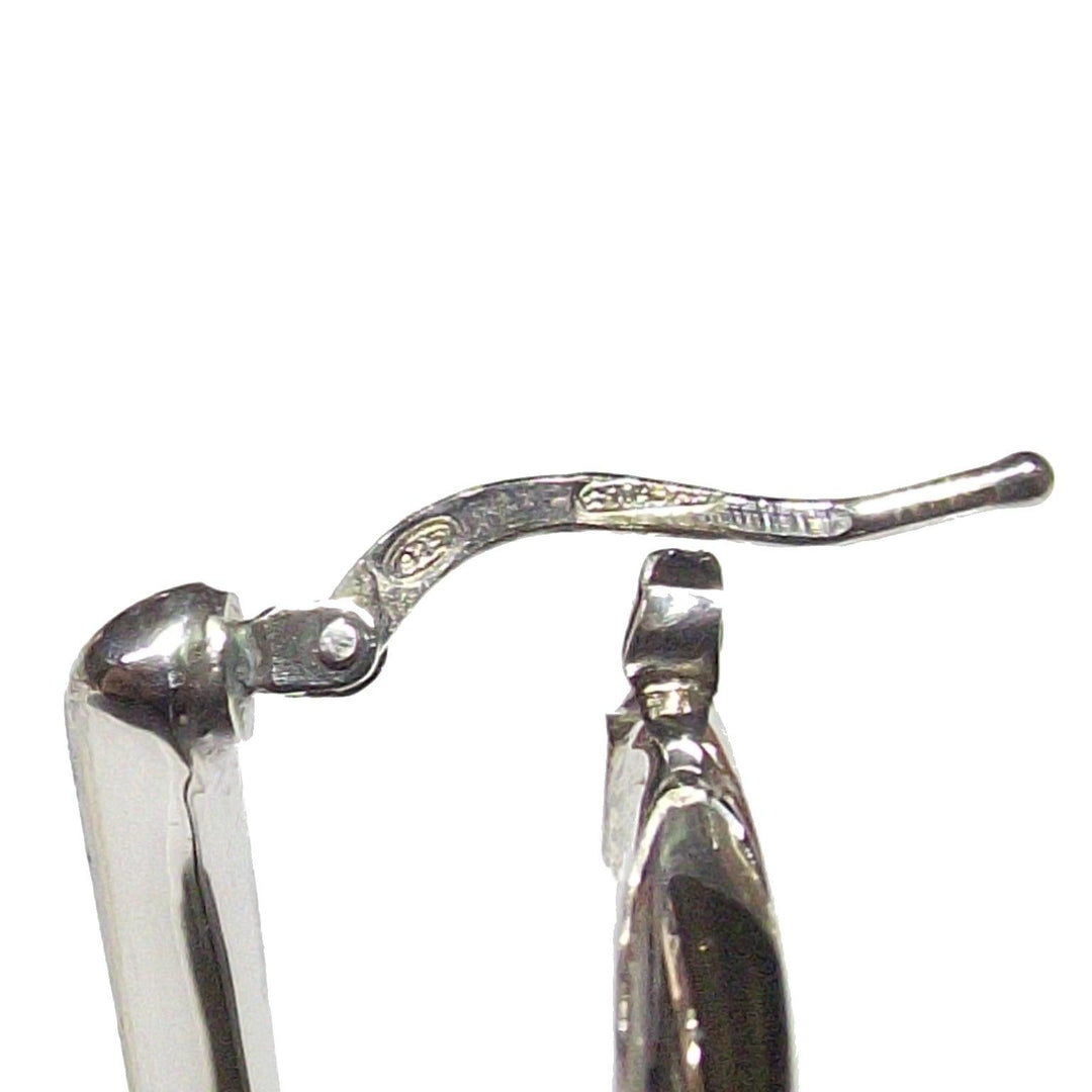 Capodagli Goccia Grande boucles d'oreilles créoles argent 925 CPD-ORE-ARG-0001-BL - Capodagli 1937