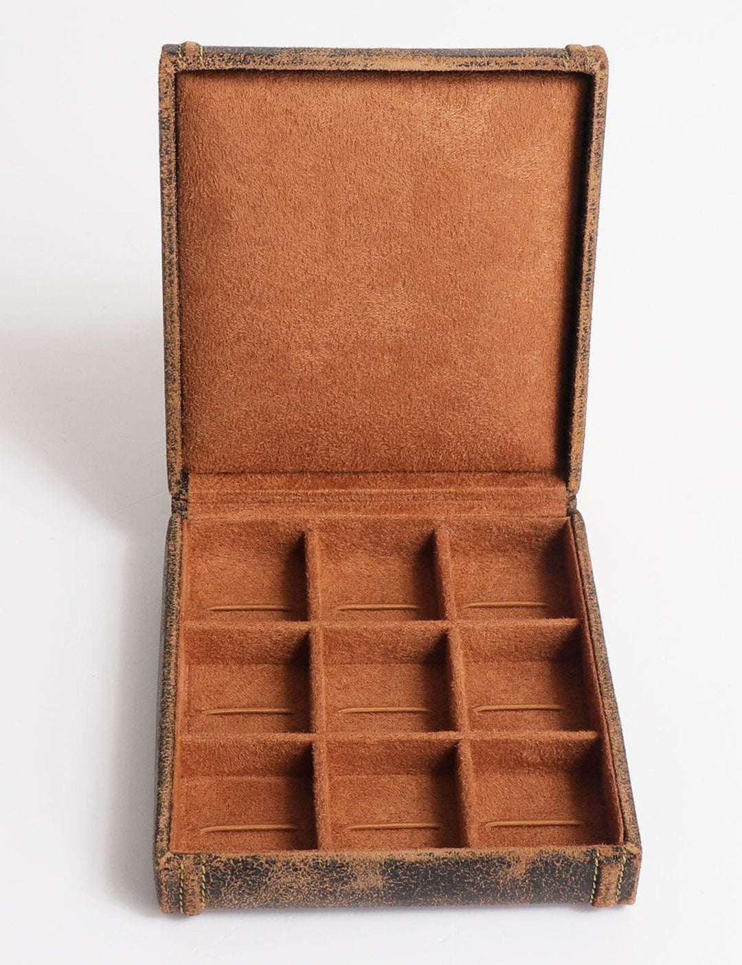 Friedrich23 Cubaanse manchetknopen doos 9 plaatsen Bruin 27033-6 - Capodagli 1937