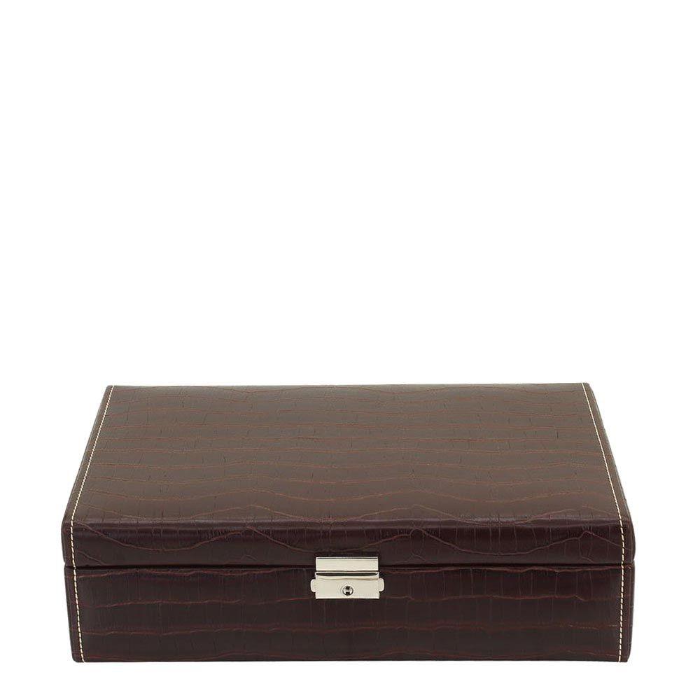 Friedrich23 10-personers urkasse med krokodilleprint Testa di moro 20122-3 - Capodagli 1937