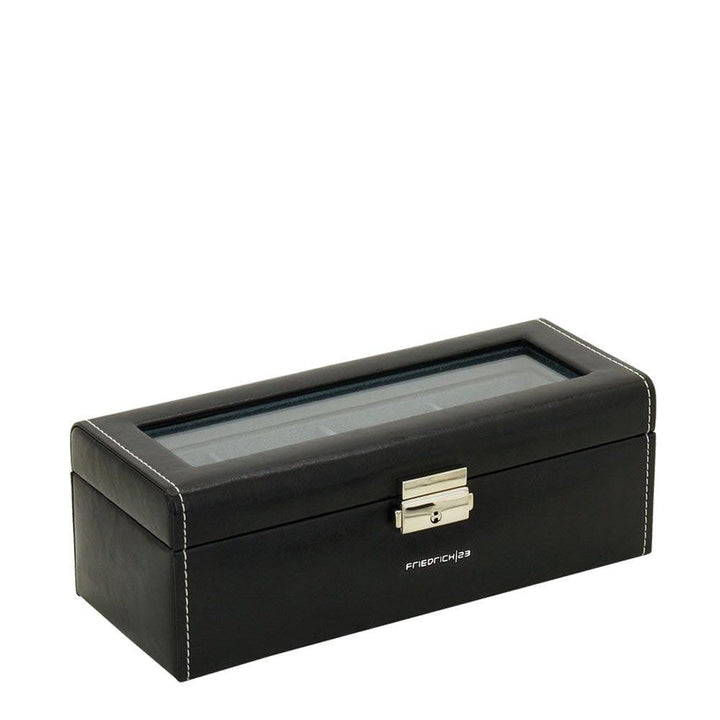 Friedrich23 Caja de reloj visible de 4 lugares Negro 20086-2 - Capodagli 1937