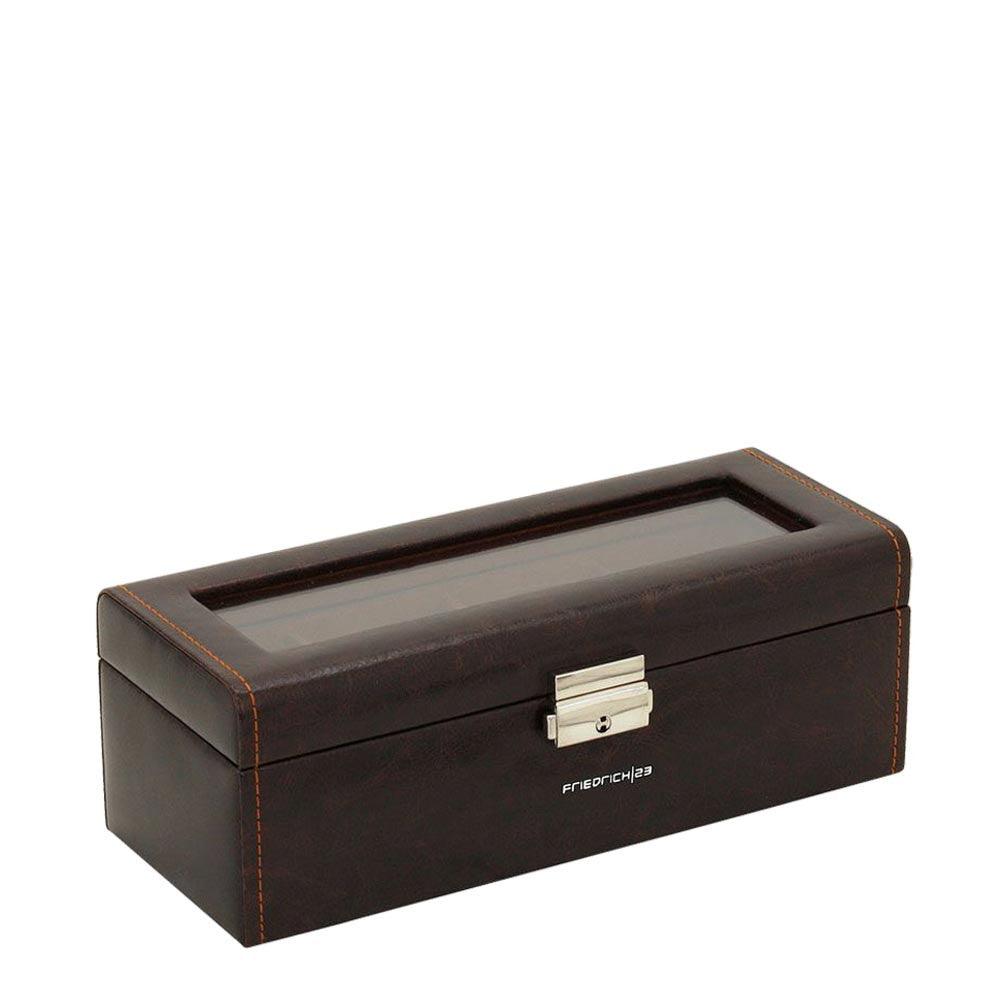 Caixa de relógio Friedrich23 com 4 lugares visíveis Testa di moro 20086-3 - Capodagli 1937