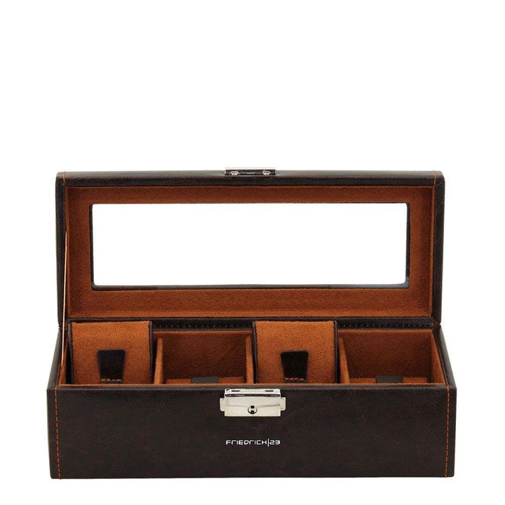 Caixa de relógio Friedrich23 com 4 lugares visíveis Testa di moro 20086-3 - Capodagli 1937