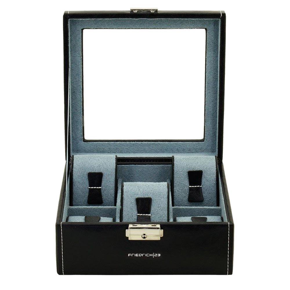Friedrich23 6-miejscowe widoczne pudełko na zegarek Czarne 20085-2 - Capodagli 1937