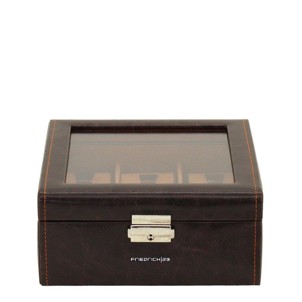 Caja de reloj Friedrich23 con 6 lugares visibles Testa di moro 20085-3 - Capodagli 1937