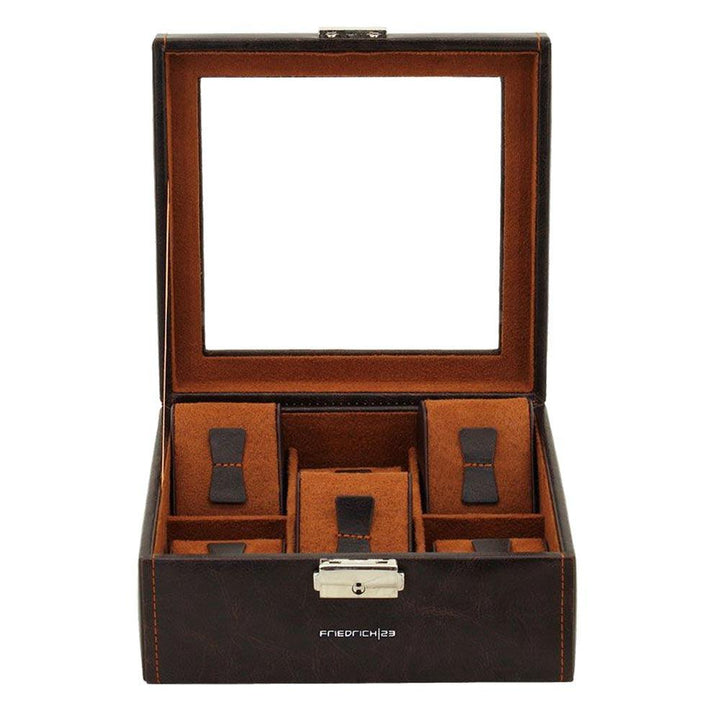 Caja de reloj Friedrich23 con 6 lugares visibles Testa di moro 20085-3 - Capodagli 1937