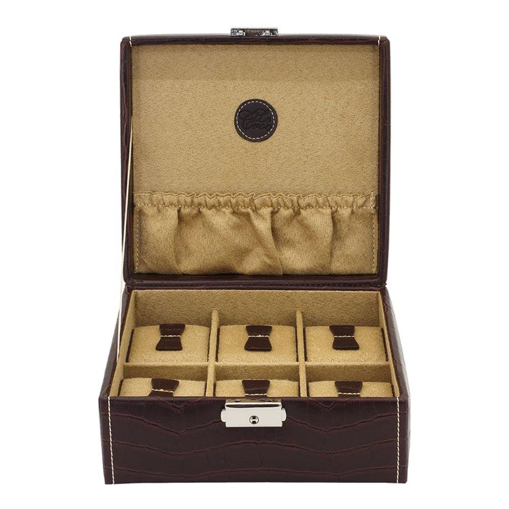 Friedrich23 6-Sitzer-Uhrenbox mit Kokosnuss-Aufdruck Testa di moro 20121-3 - Capodagli 1937