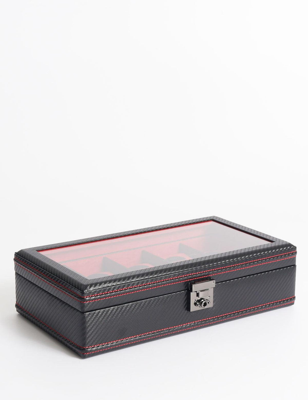 Pudełko na zegarek Friedrich23 Carbon 10 miejsc Czarne 32048-2 - Capodagli 1937