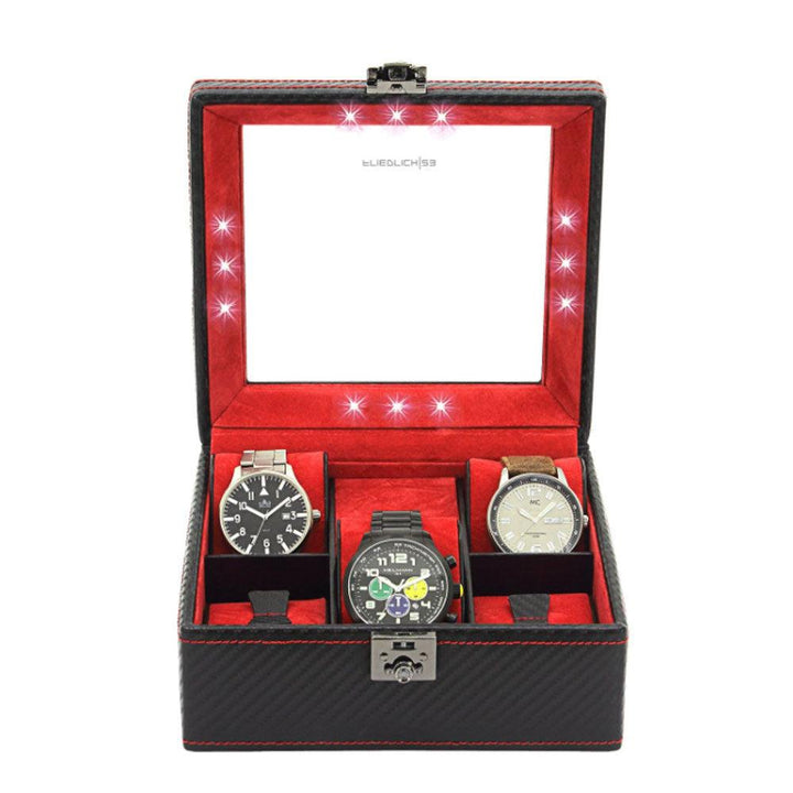 Friedrich23 Carbon 5-personers urkasse med LED Sort 32058-2 - Capodagli 1937