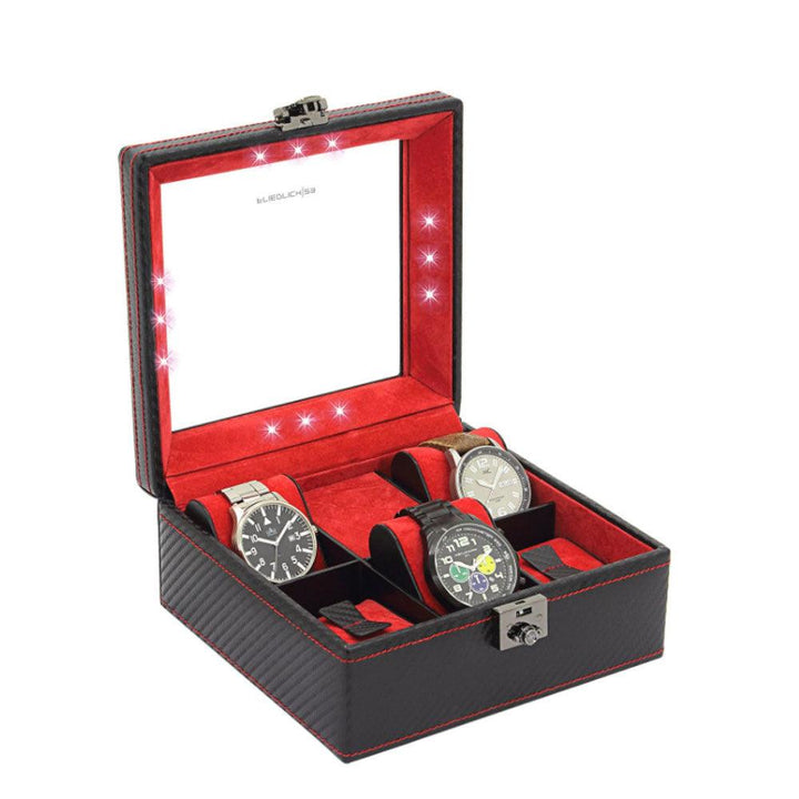 Friedrich23 Carbon 5-personers urkasse med LED Sort 32058-2 - Capodagli 1937