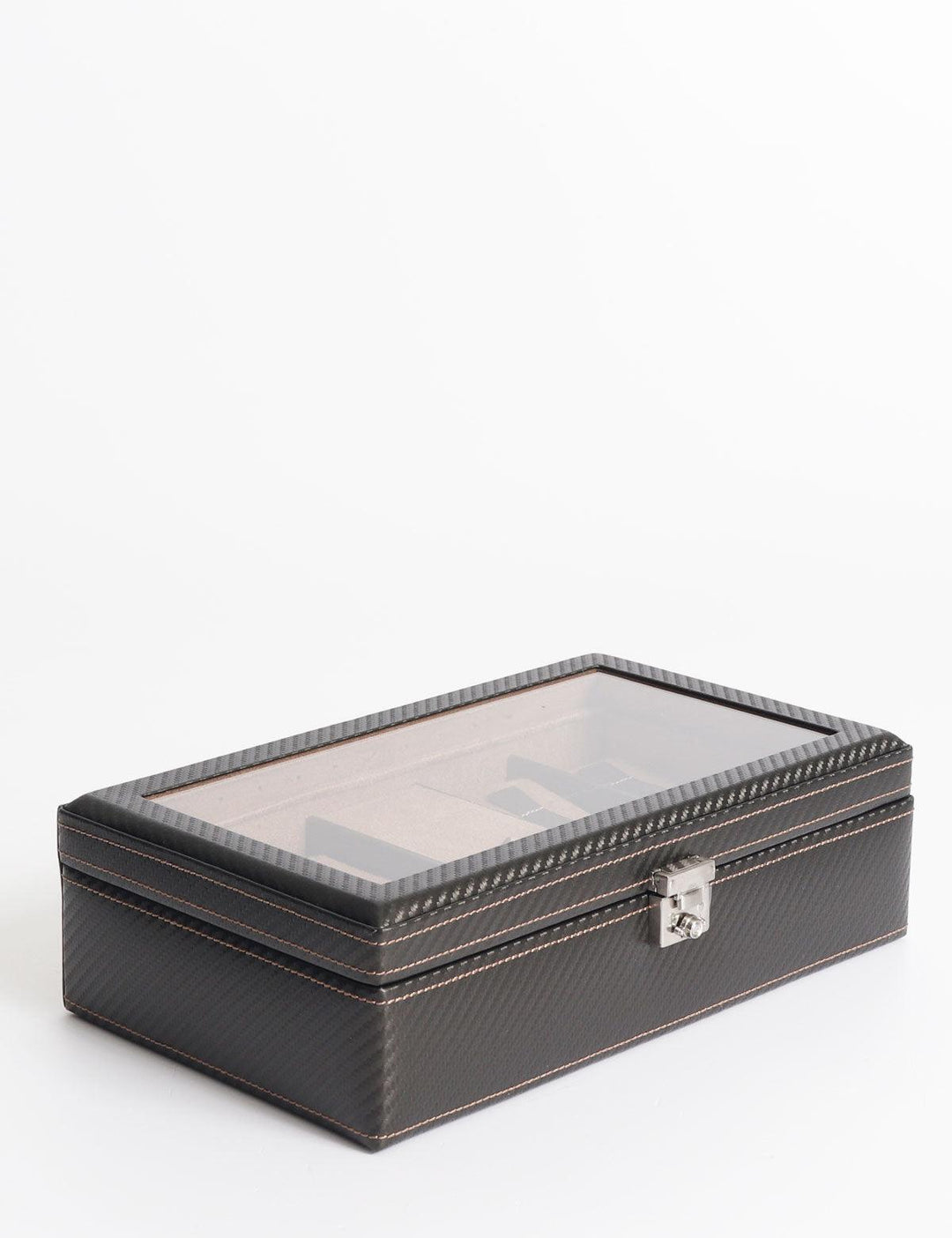 Friedrich23 Carbon 9-persoons horlogebox met LED Donkerbruin 32059-3 - Capodagli 1937