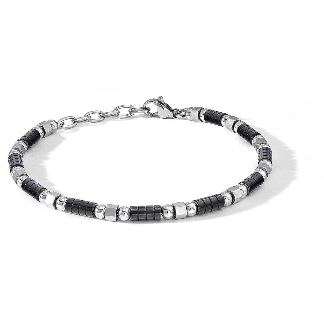 Bracelet Comete District en acier finition PVD noir UBR 1108 - Capodagli 1937