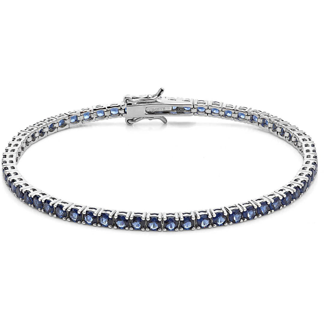 Bracelet Comete Tennis argent 925 zircons bleus UBR 988 M18 - Capodagli 1937