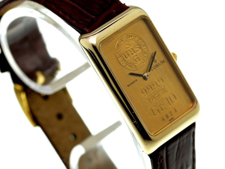 Corum herrklocka Lingotto 10g 21x34mm 18kt guldkvarts 42400 - Gioielleria Capodagli