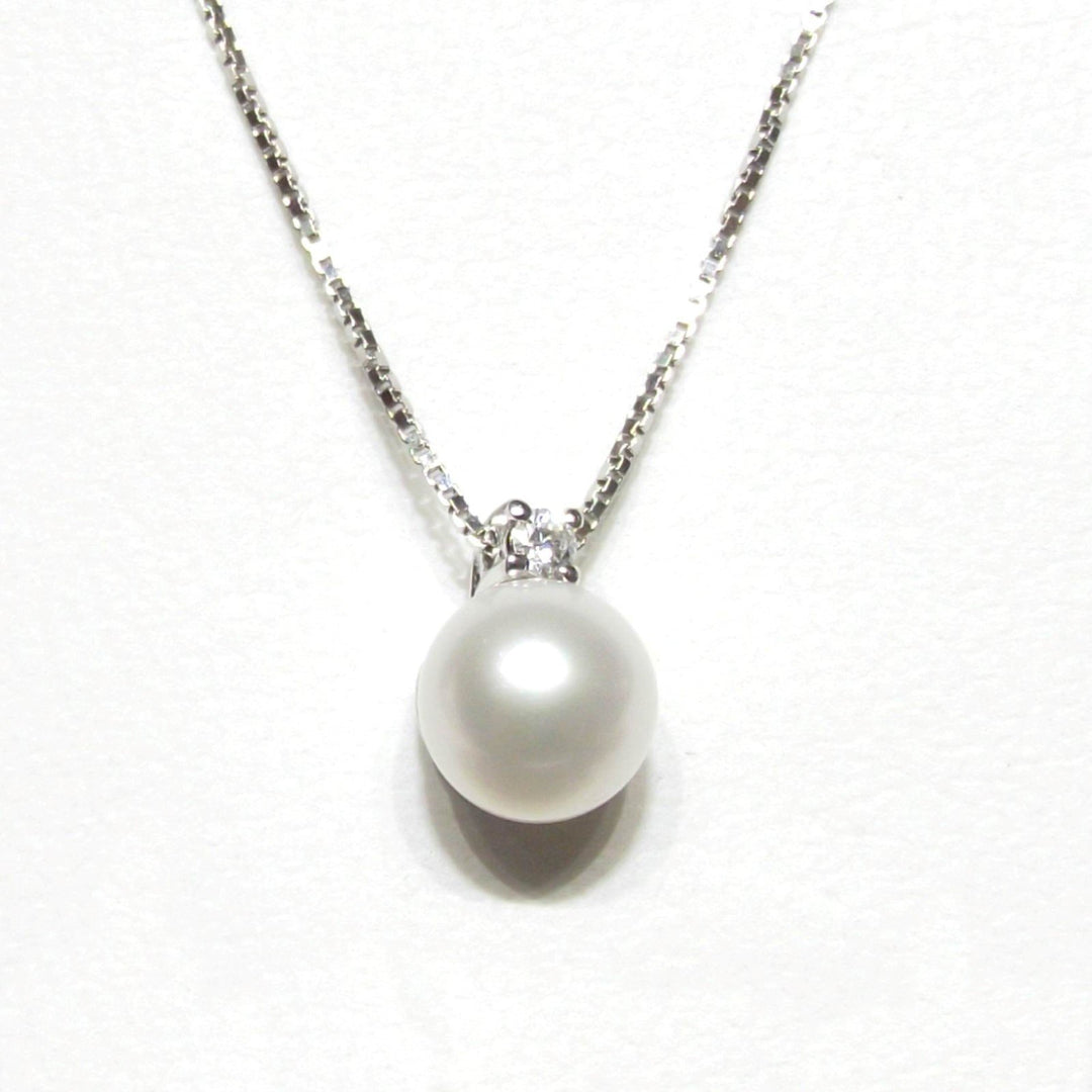 Davite & Delucchi Colier din aur de 18kt diamant Akoya perla 6,5 ​​mm BB9829 - Gioielleria Capodagli