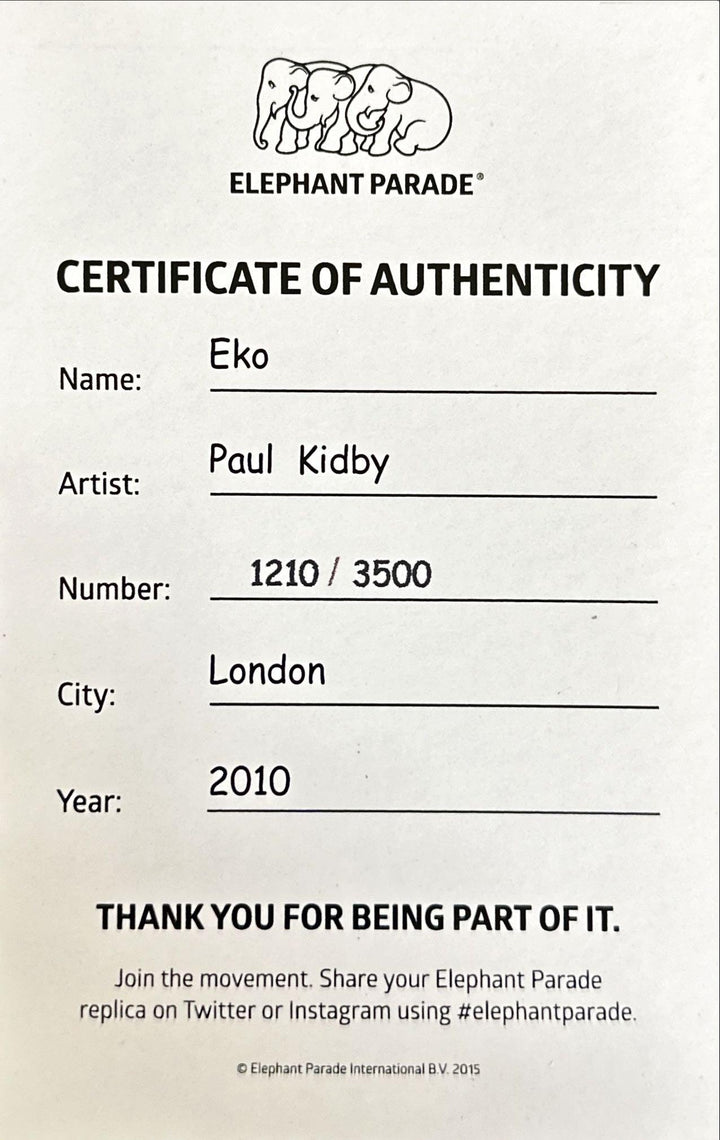 Parada słoni słoń Eko 10cm Edycja limitowana 3500 EKO 10 - Capodagli 1937