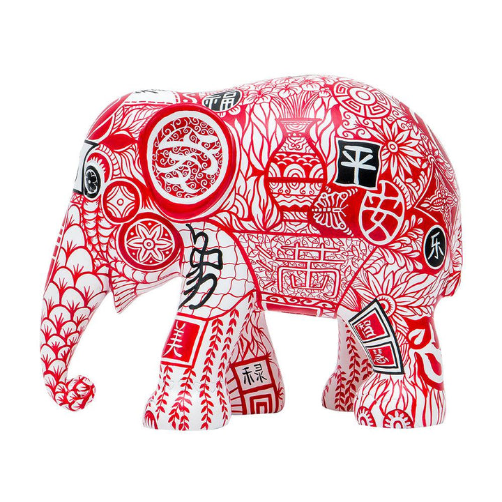 Elephant Parade olifant Little Happy (Xiao Le) 15cm Limited Edition 3000 LITTLE HAPPY 15 - Capodagli 1937
