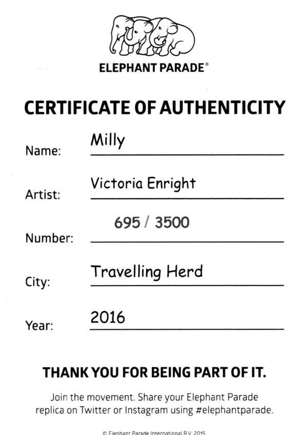 Elephant Parade elefant Milly Limited Edition 3500 MILLY 10 - Capodagli 1937