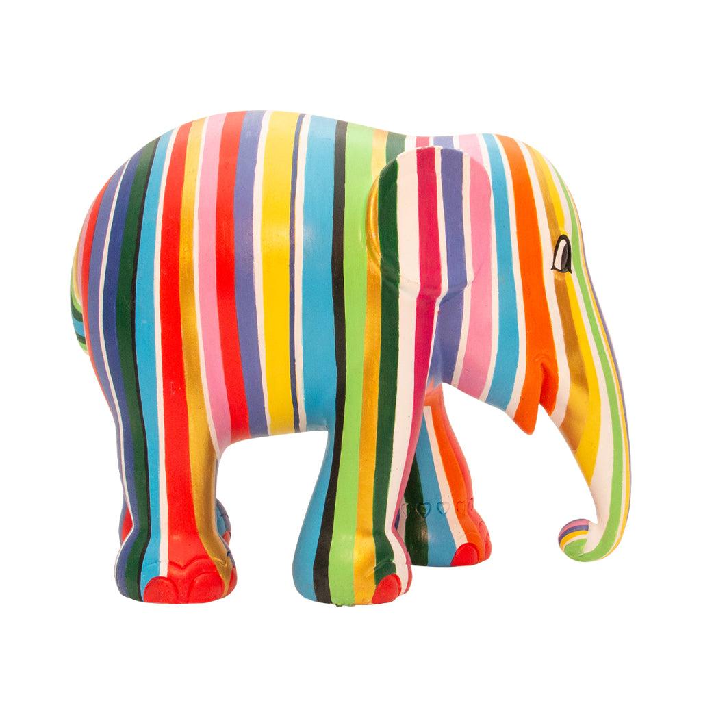 Elephant Parade elephant Ms Stripey 10cm Limited Edition 3500 MS STRIPEY 10 - Capodagli 1937