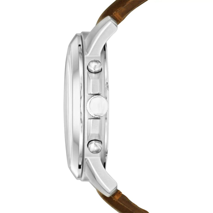 Zegarek Fossil Grant Chrono 44mm kremowa stal kwarcowa FS4735 - Capodagli 1937