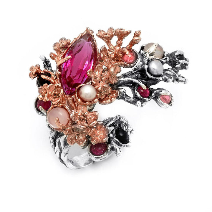 Giovanni Raspini prsten Japan Cherry Blossom Floral Jungle limitovaná edice 11633 - Capodagli 1937