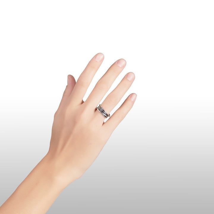 Giovanni Raspini small Montecarlo ring silver 9428/18 - Capodagli Jewellery