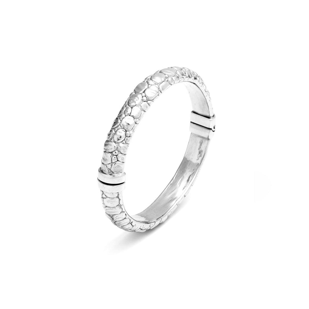 Giovanni Raspini Armband Armreif Mond Krokodil Klein Silber 925 11151 - Capodagli 1937