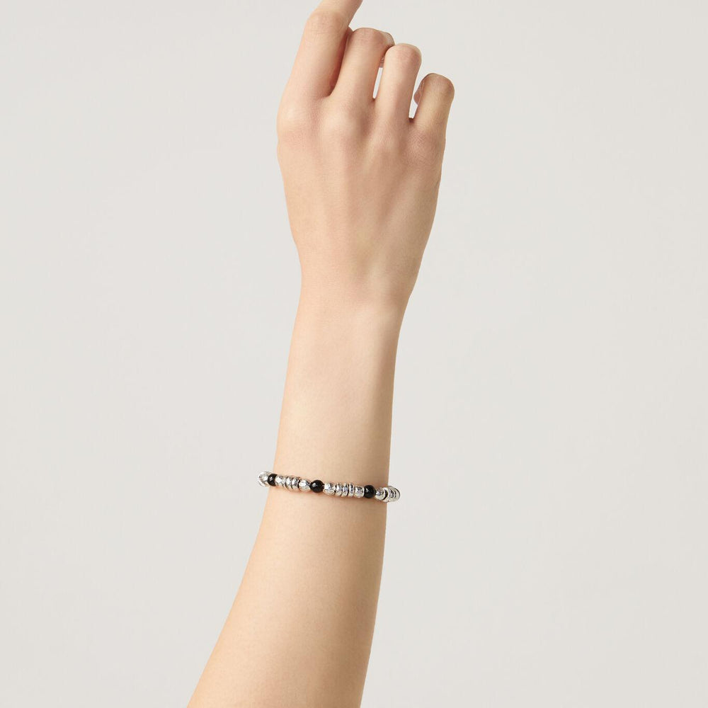 Giovanni Raspini Optiskt armband 925 silver onyx 11692 - Capodagli 1937