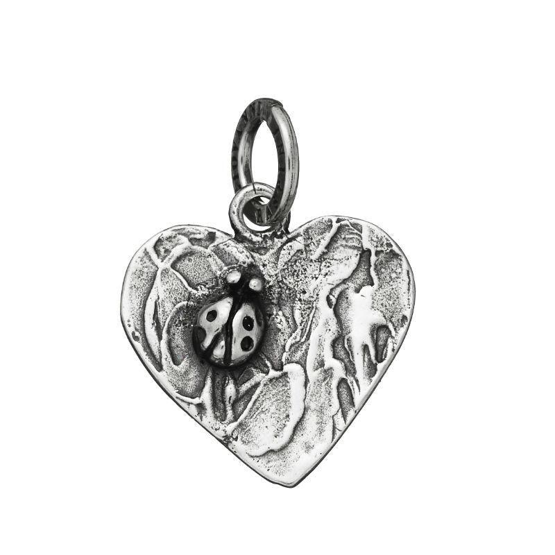 Přívěsek Giovanni Raspini Beruška v srdci stříbro 925 8742 - Klenoty Capodagli