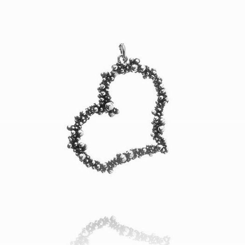 Giovanni Raspini Charm Herz Perlage 925 Silber 10151 - Capodagli Jewellery