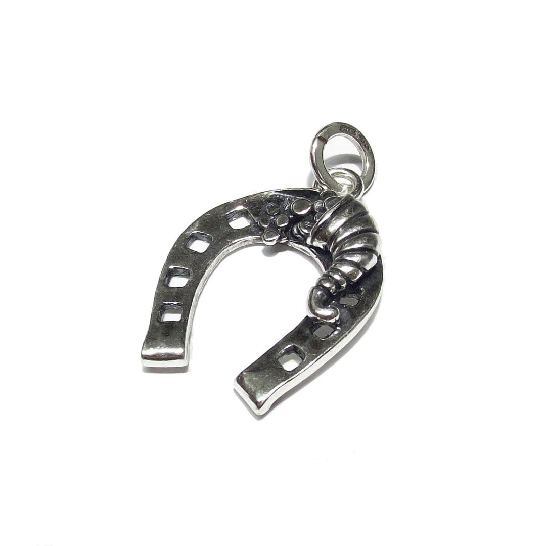 Γούρι Giovanni Raspini Horseshoe Cornucopia Large 925 silver 11074 - Capodagli Jewellery