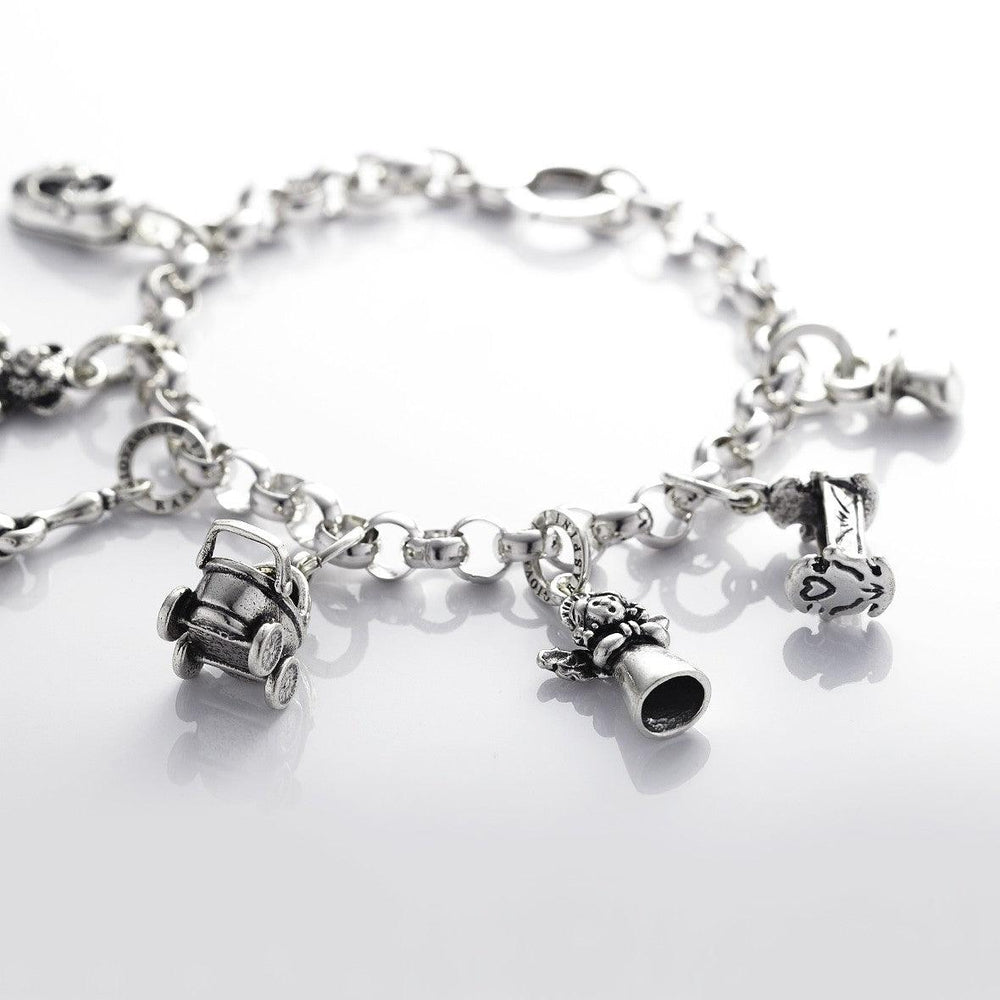 Giovanni Raspini srebrna zawieszka z zawieszką aniołek 6041 - Biżuteria Capodagli