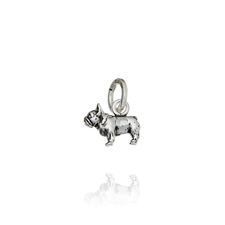 Giovanni Raspini Silberanhänger Französische Bulldogge 10395 - Capodagli Jewellery