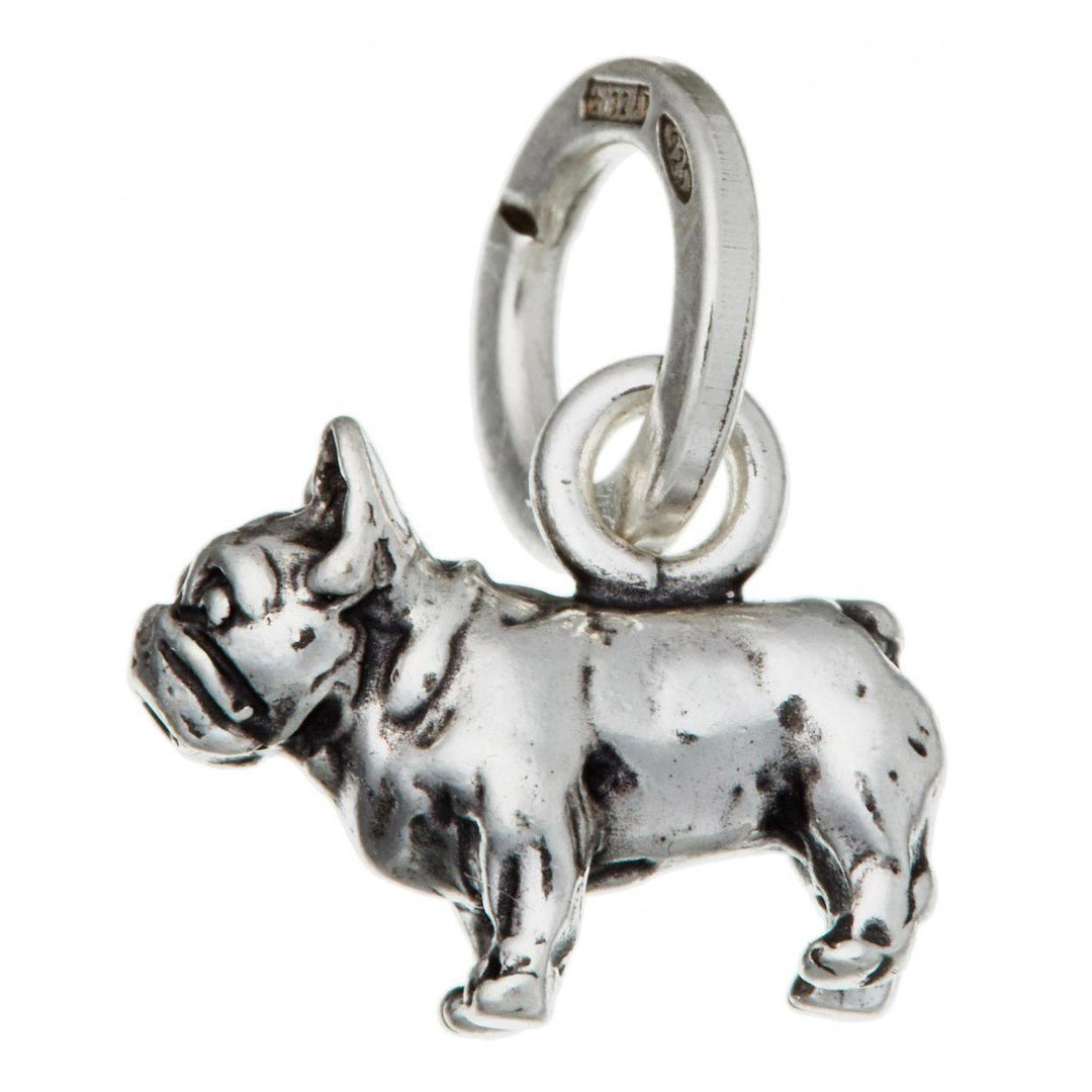Giovanni Raspini Silberanhänger Französische Bulldogge 10395 - Capodagli Jewellery