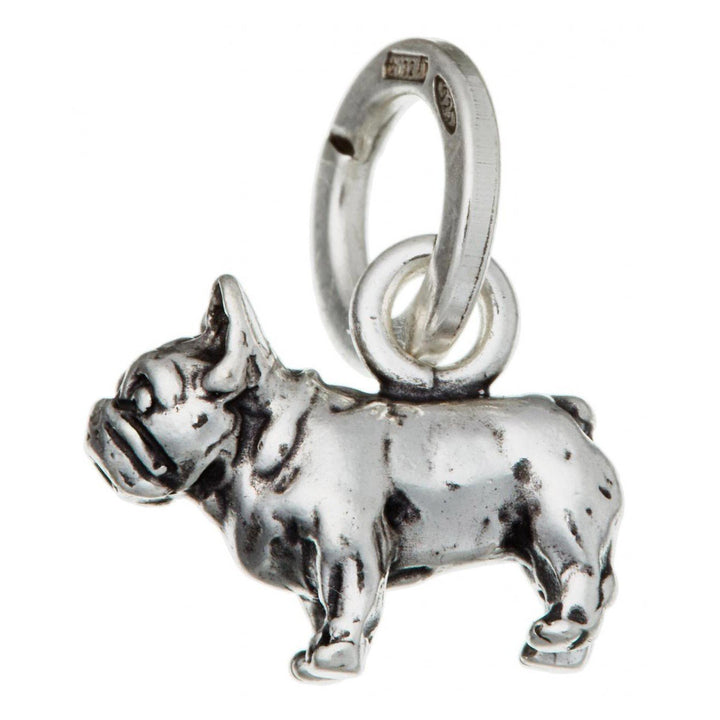 Giovanni Raspini Silberanhänger Französische Bulldogge 10395 - Capodagli Jewellery