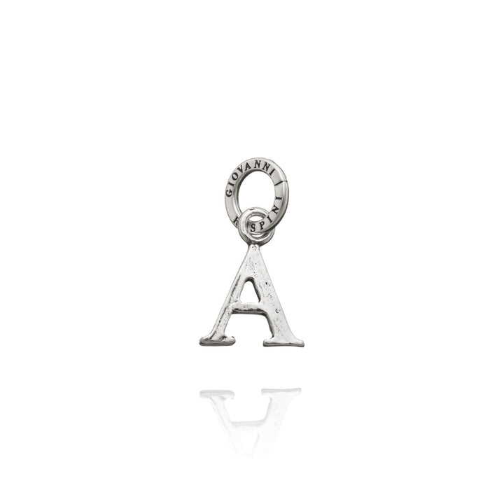 Giovanni Raspini pendentif en argent charme lettre logo A 7800 - Capodagli Jewellery