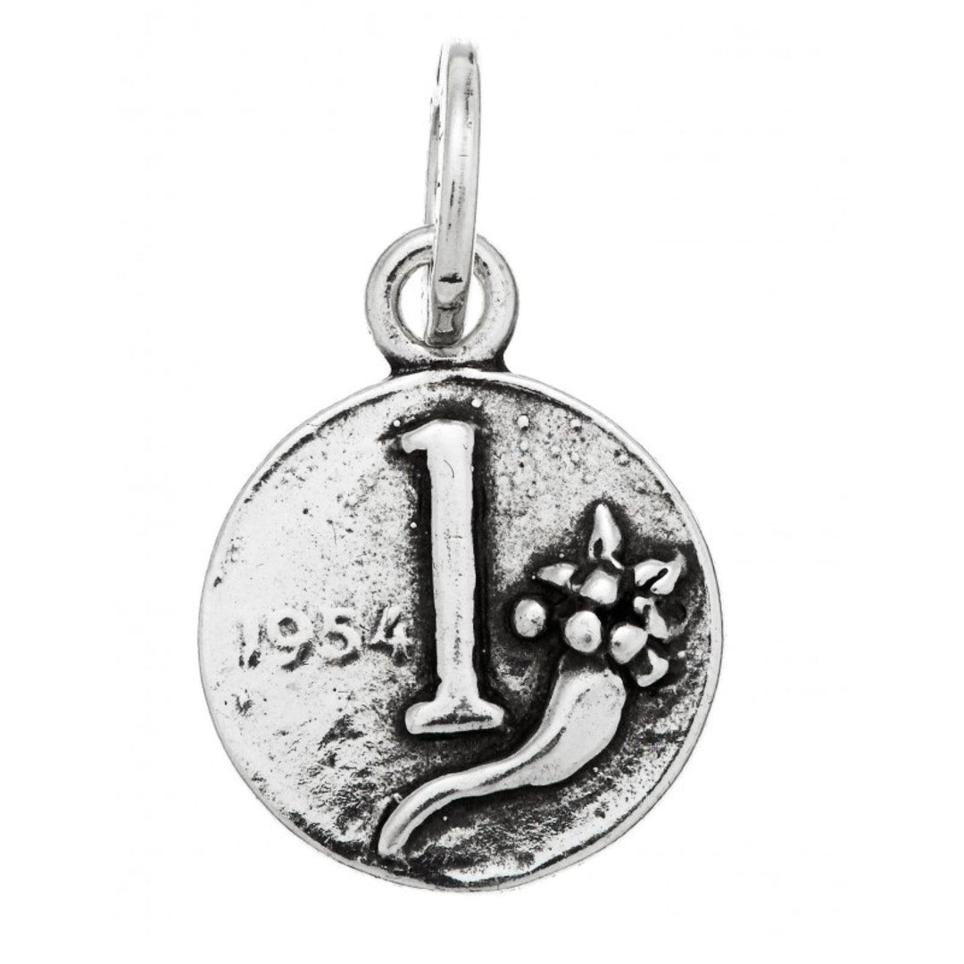 Giovanni Raspini pandantiv din argint monedă 1 liră 9454 - Bijuterii Capodagli