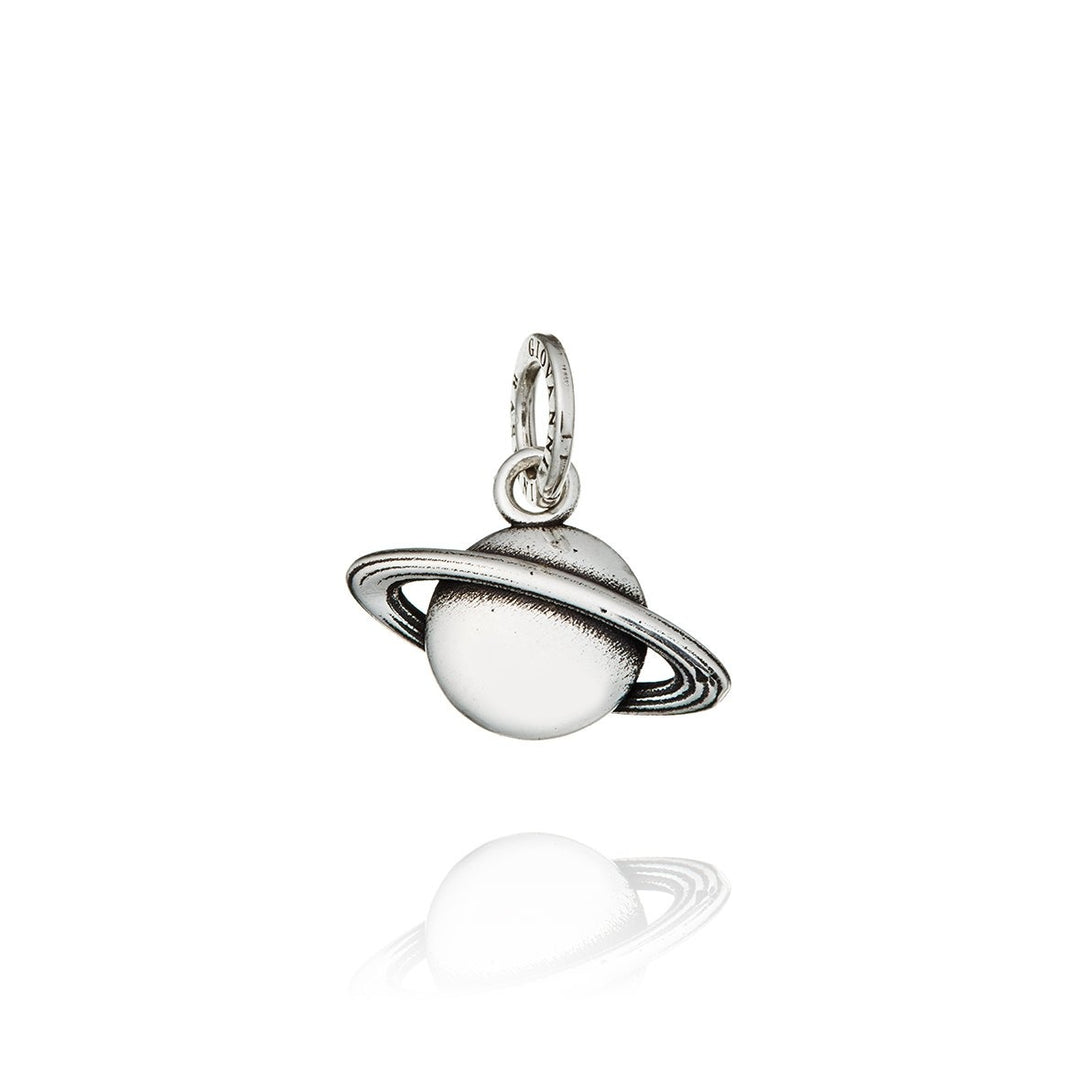 Giovanni Raspini Silberanhänger Charm Planet Saturn 10458 - Capodagli Jewellery