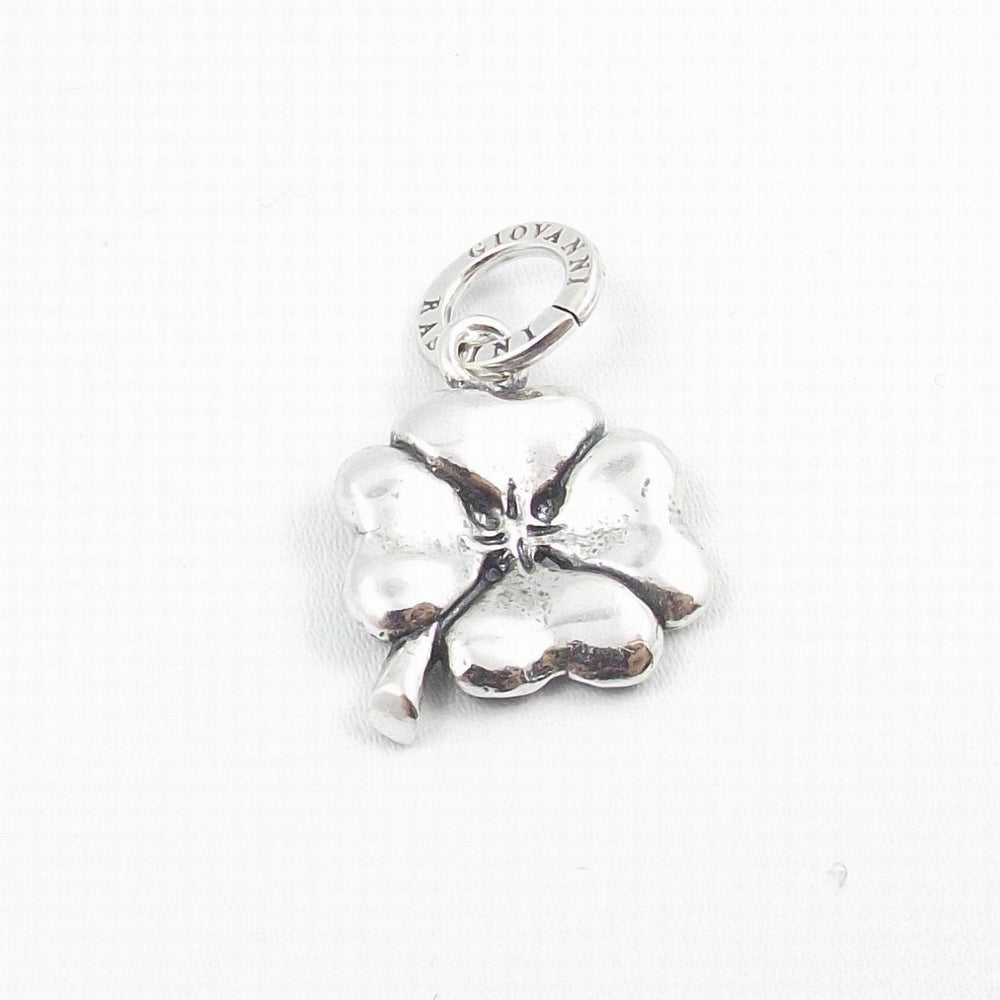 Pandantiv din argint Giovanni Raspini Breloc mediu trifoi cu patru foi 6561 - Bijuterii Capodagli