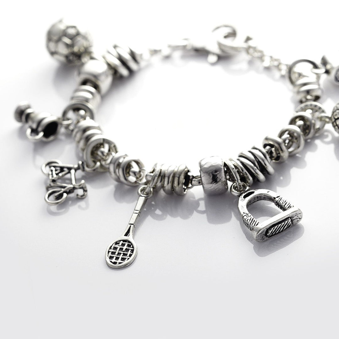 Giovanni Raspini sølv vedhæng tennisketcher charm 9639 - Capodagli smykker