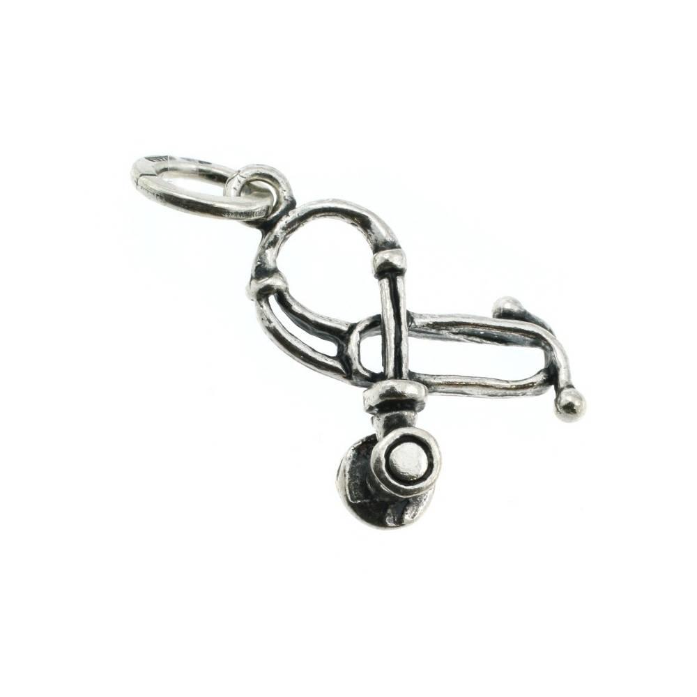 Giovanni Raspini Silberanhänger Stethoskop 8661 - Capodagli Jewellery