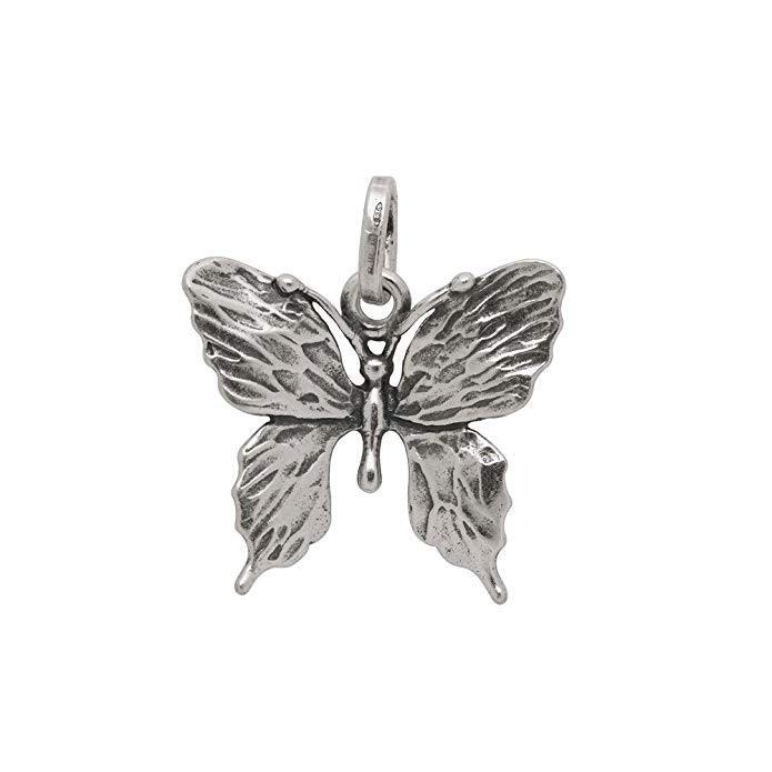 Giovanni Raspini silberner Schmetterlingsanhänger 6438 - Capodagli Jewellery