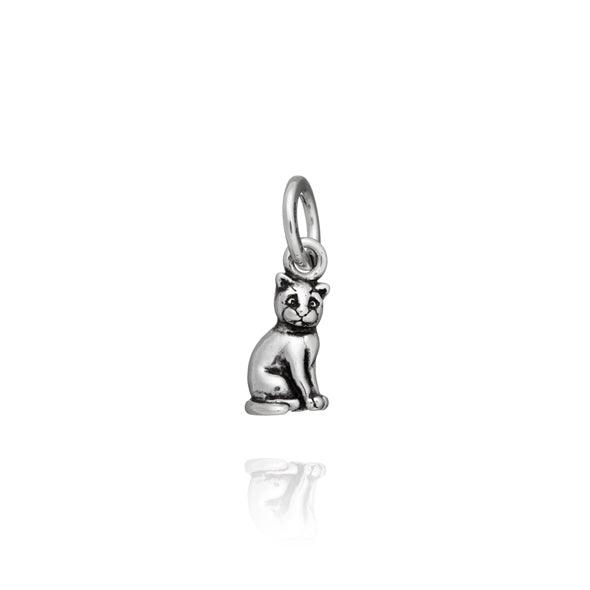 Giovanni Raspini Katzen-Charm-Anhänger 9650 Silber - Capodagli Jewellery