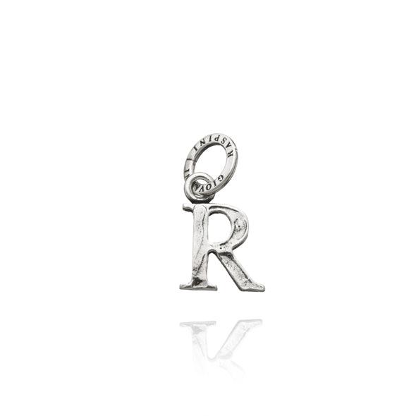 Giovanni Raspini Charm-Anhänger Buchstabe Logo R Silber 7815 - Capodagli Jewellery