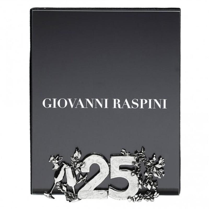 Giovanni Raspini stel 25 glas 12x15cm hvid bronze B0631 - Gioielleria Capodagli