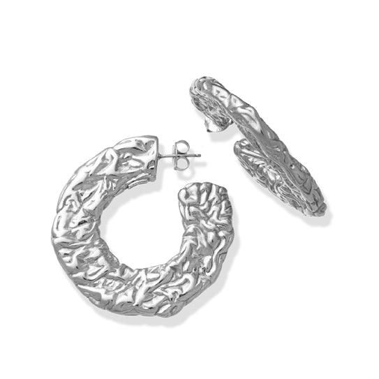 Giovanni Raspini Petra hoop øreringe 925 sølv 11024 - Capodagli Jewellery