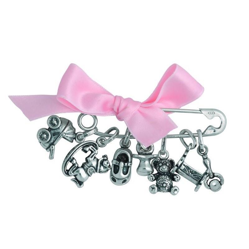 Giovanni Raspini Baba biztonsági tű 925 ezüst 1690 - Capodagli Jewellery