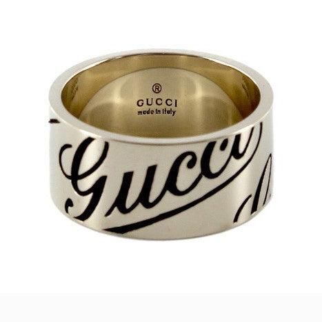 Bague Gucci Gucci Or blanc 18 carats sans rhodium taille 14 163172 J8500 9000 - Capodagli Jewellery